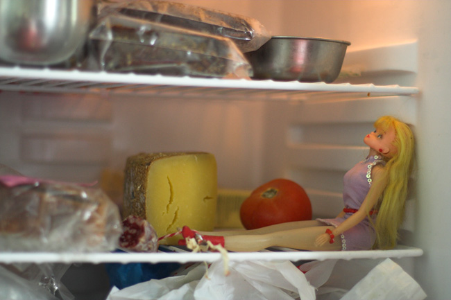 Party girl in my fridge - March 2008 - Pondicherry